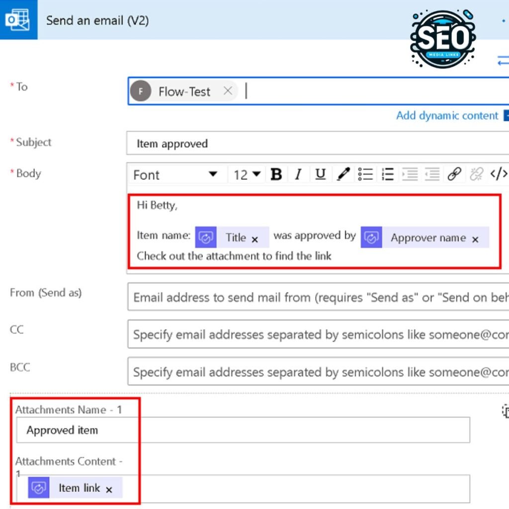 Overview of Enter a Table in Power Automate v2 Email